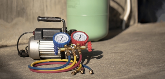 Tools for air conditioning repair and maintenance.